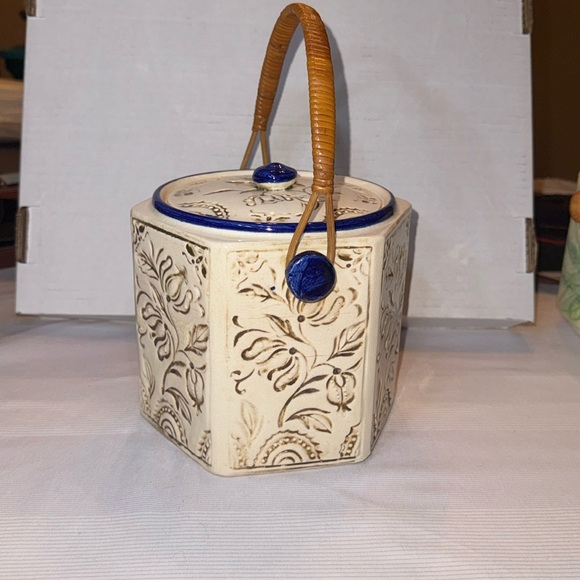 Antique Majolica Japanese biscuit jar ,1920-30’s RARE 🐈‍⬛ 303 - Picture 4 of 8